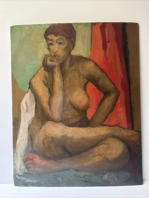 ANTIQUE IMPRESSIONIST PAINTING PORTRAIT PRETTY WOMAN HEINZ ROSIEN FAMOUS OIL 27" - Image 1 of 3