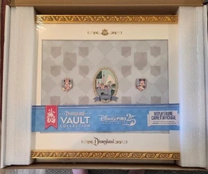 Disneyland 70th Anniversary Vault Collection Pin Frame With 3 Pins - Picture 1 of 5