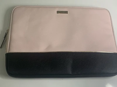 Kate Spade New York Laptop/iPad Sleeve – Pink & Black Colorblock – Zip Around - Image 1 of 4
