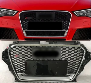 For Audi A3 S3 8V RS3 Style 2014- 2015--2016 Honeycomb Grill Grille - Picture 1 of 4