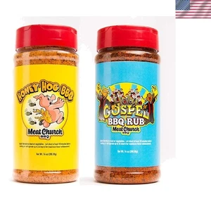 BBQ Rub Set mit Honigschwein und Heiligem Evangelium - Reichhaltiger Geschmack für Fleisch & Gemüse - Bild 1 von 4