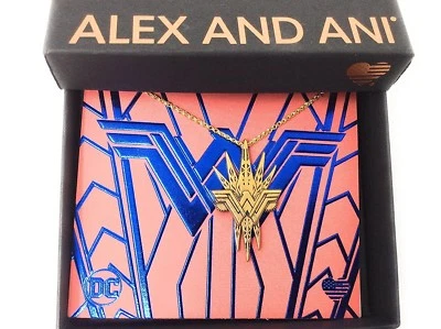 Alex And Ani Wonder Woman Spikes Halskette 26 " 14kt Vergoldet Neu Tag Kiste - Bild 1 von 2