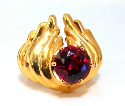 2.02ct Natural Tourmaline Solitaire Ring 14kt Eagle Wing Wrap - Image 1 of 4