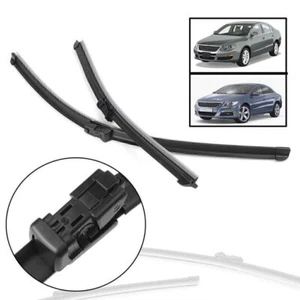 2PCS Flat Windshield Wiper Blades For VW Passat B6 05-10 & VW Passat CC 08-11 - Picture 1 of 12