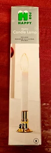 NEW H for Happy Electric Incandescent Candle Lamp with Sensor Brass Plug In 🕯️ - Picture 1 of 4