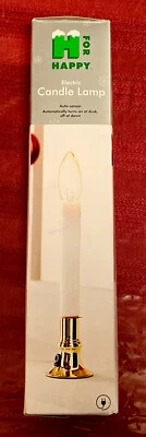 NEW H for Happy Electric Incandescent Candle Lamp with Sensor Brass Plug In 🕯️ - Image 1 of 4