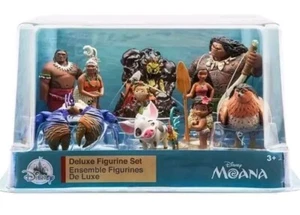 Disney Store Moana 10 Stück Deluxe Figur Spielset Hei Maui Oma Neu - Bild 1 von 5