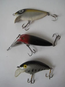 vtg FISHING LURE LOT bait jig tackle ThinFin Dae Yang pre rapala fatso crankbait - Picture 1 of 5