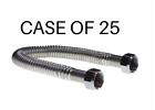 CASE OF 25 FALCON FF-24  3/4" ID X 24" L STAINLESS STEEL FLEX CONNECTOR 3/4" FIP