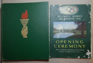 1956 MELBOURNE OLYMPIC GAMES OPENING CEREMONY BOOKLET AND THE 1956 OLYMPIC BOOK - Imagen 1 de 7
