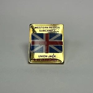 Spilla Boy Scout Regione Occidentale Sub Camp 5 1993 Jamboree Union Jack - Foto 1 di 3