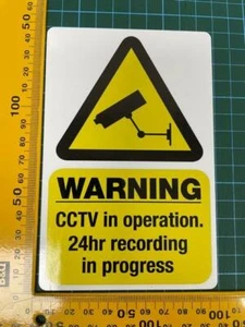 2  CCTV IN OPERATION STICKERS design 003 150mm x 100mm size approx - Picture 1 of 3