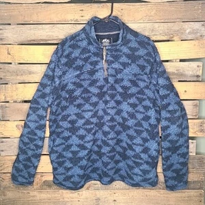 Grizzly Sherpa Men's Fuzzy Soft Quarter Zip Pullover Jacket Warm Size XXL - Picture 1 of 9