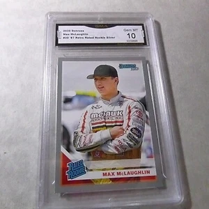 MIKE MCLAUGHLIN 2020 DONRUSS '87 RETRO RATED ROOKIE SILVER RC RACING GRADED 10 - Picture 1 of 2