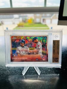 2015 Topps Update Chrome Francisco Lindor #US286 Rookie Debut RC BGS 9.5