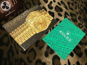 4. 1997 2X ROLEX BOOKLET LIBRETTO (YOUR+COSC) DAYTONA GMT SUBMARINER EXPLORER B - Foto 1 di 17