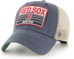Boston Red Sox 47 Brand Clean Up Vintage Navy Four Stroke Baseball Cap