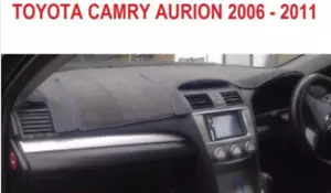 DARK GREY DASH MAT, DASHMAT,DASHBOARD COVER FIT TOYOTA CAMRY AURION 2007-2009 - Picture 1 of 6