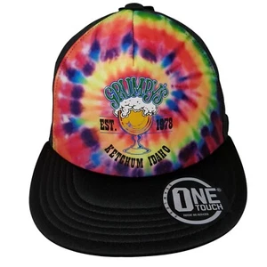 Grumpy's Ketchum Idaho Est. 1978 Trucker Hat Multi OS Seamless Mesh W/Tags Coal - Picture 1 of 8