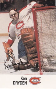 88/89 ESSO..KEN DRYDEN..ALL-STAR COLLECTION STICKER..CANADIENS.COMBINED SHIP - Picture 1 of 1