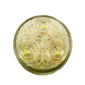 2" Clearance Marker Lamp w/3pcs White LED and Clear Lens - Picture 1 of 1