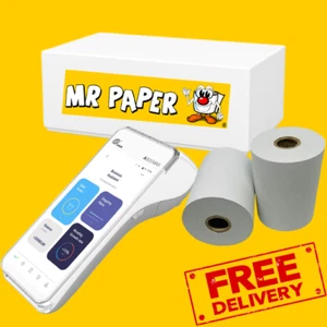 Pax A920 Max Credit Card Machine / PDQ Rolls (Box of 20 Rolls) - Picture 1 of 3