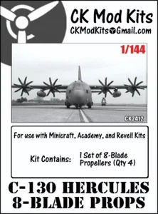 8 hélices de hoja para Hércules 1/144 C-130 - Imagen 1 de 5
