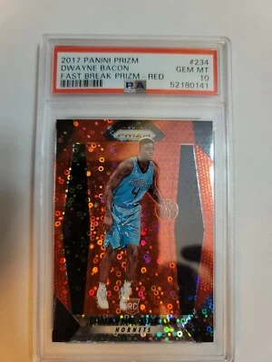 2017-18 Panini Prizm Fast Break Red Prizms /125 Dwayne Bacon #234 RC PSA 10!! - Image 1 of 3