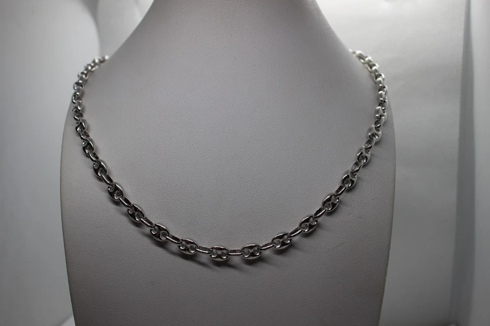 COLLANA ARGENTO UOMO MAGLIA MARINARA RODIATA CM 50 GR. 20 EXPLOIT - Immagine 1 di 4