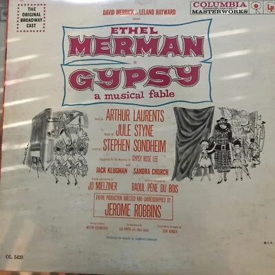 Gypsy A Musical Fable: Vinyl LP: Ethel Merman: OL 5420 1959 Vinyl LP: N.EXC/EXC. - Image 1 of 4