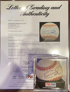 RARE Kirby Puckett Single Signed Baseball PSA GRADED 7.5 Hall of Fame - Picture 1 of 1