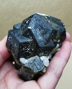 318g Natural Dark Green Andradite Garnet Quartz Inner Mongolia - Picture 1 of 12