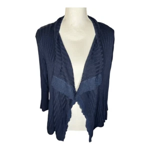 Christopher & Banks Forever Scarlett Women’s Large Navy Flyaway Cardigan NEW NWT - Picture 1 of 4