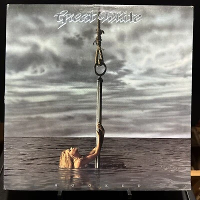 Great White / Hooked Lp  Vinyl Capitol CRC 595330 Rare US Foto 1 de 4
