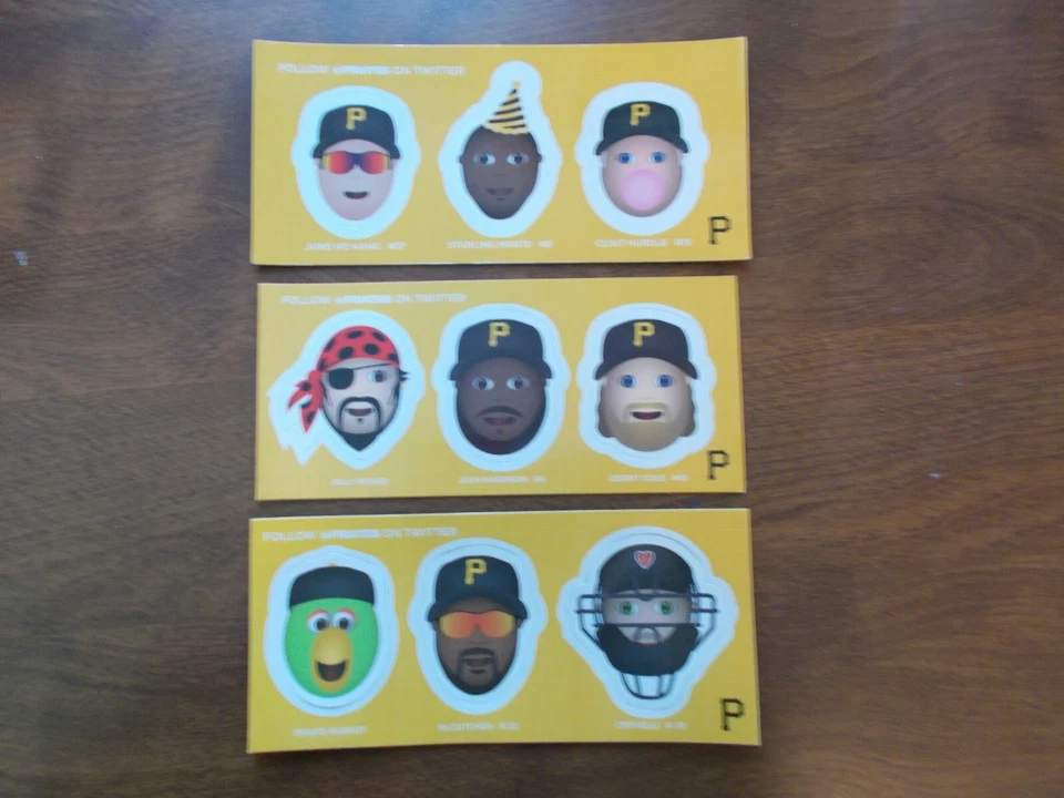 Pittsburgh Pirates Magnet McCutchen Cervelli Cole Marte Parrot Kang Harrison  - Image 1 of 1