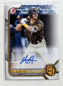 2022 Bowman Lucas Dunn 1st Bowman Auto #PPA-LD San Diego Padres