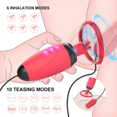3 IN 1 Clitoral Sucking&Pussy Pump&Vibrator Dildo Sex Toy for Women Nipple Flirt - Image 1 of 4