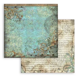 Stamperia - MAGIC FOREST - CORNERS - 12"X12" DOUBLE SIDED SHEET CARDSTOCK - Picture 1 of 3