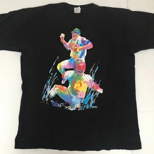 Camiseta gráfica arte texturizado vintage de béisbol etiqueta codo arrecife XL puntada única - Imagen 1 de 10
