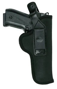 Fondina compatta nylon nero IWB/OWB con clip in acciaio adatta a GLOCK17,19,21 - Foto 1 di 1