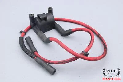 2012 Harley Street Glide Ignition Igniter Coil + SE Spark Plug Wires RED - Image 1 of 4
