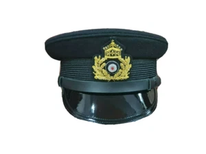 WW2 German Naval Visor Cap WWII Hats All Sizes Available Reproduction - Picture 1 of 9