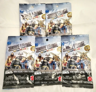 5 Packs DC Justice League Mighty Minis - Series 1 - Blind Bag - Sealed New - Image 1 of 4