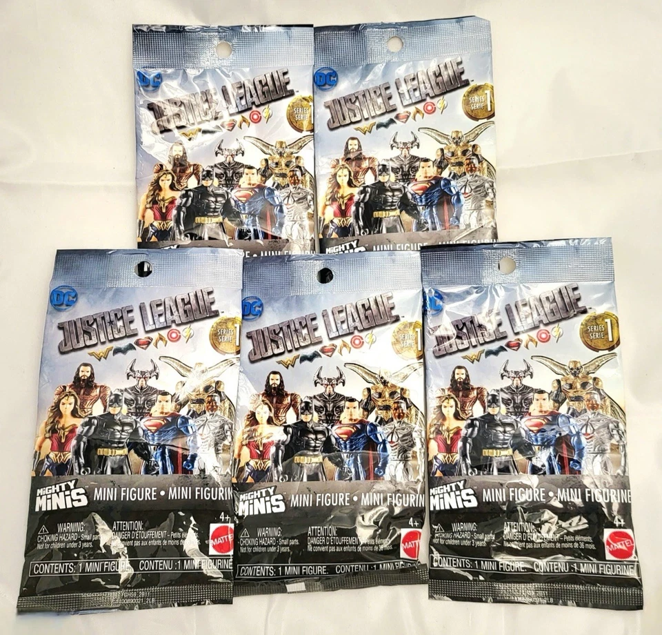 9x Mattel Mighty Minis Justice League Movie Series 1 Blind Bag DC Comics