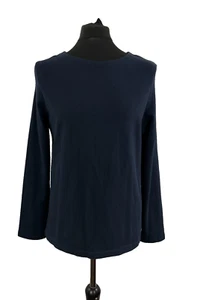 Womens Barbour jumper Blue Size 12 Long Sleeve Cotton pull over - Picture 1 of 19