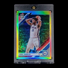 Joel Embiid MVP 🎯🔥💎- 2019-20 NBA Donruss Optic Silver Holo Prizm SP 76ers #95