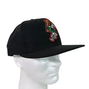 GREAT LAKES LOONS 59Fifty New Era Fitted Hat Black 5950 MiLB Size 7 5/8 - Picture 1 of 11