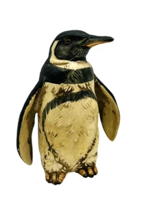 Japanese Bisque Figurine Ceramic Penguin Hand Painted UCTCI 5" x 3.75" - Picture 1 of 9