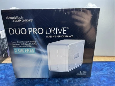 SimpleTech Duo Pro Drive USB 2.0 eSATA Desktop External Hard Drive New Sealed - Image 1 of 4