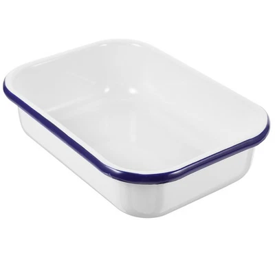  Emailleware Backform Bräter Backform Lebensmittelbehälter Obst Brot - Bild 1 von 4